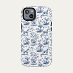 Vizsla Blue Toile Phone case