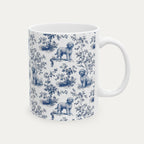 Spanish Water Dog Blue Toile Mug
