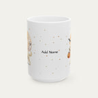 Custom Goldendoodle Cream Halloween mug
