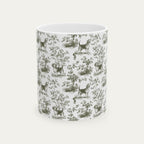 Beagle Sage Green Toile Mug