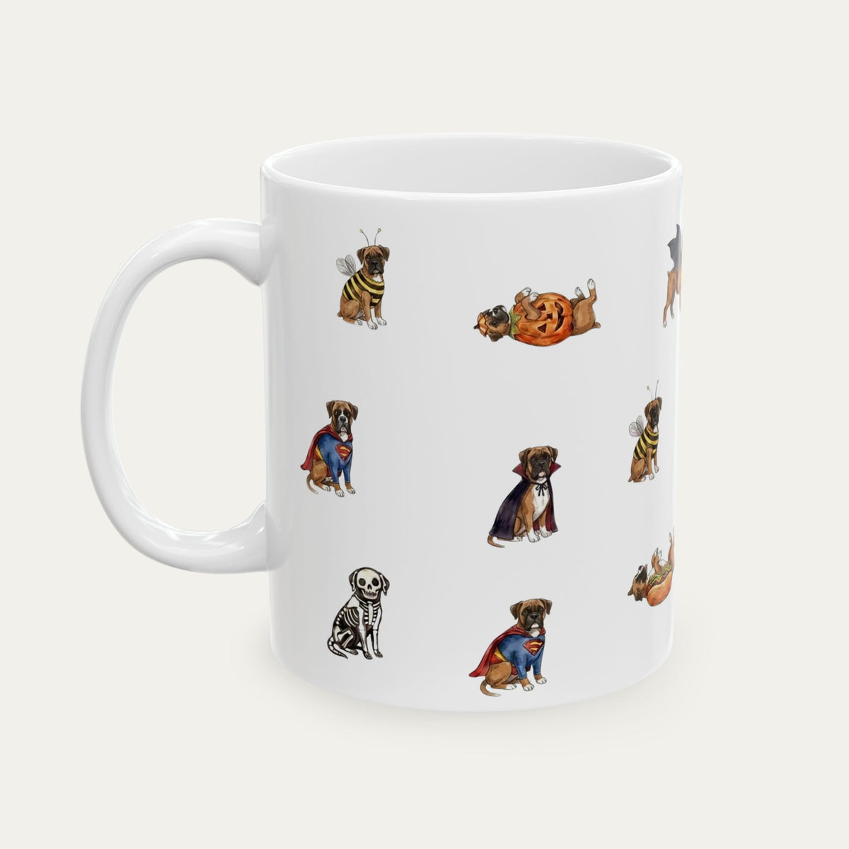 Boxer Halloween mug