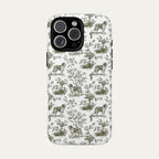 Saint Bernard Sage Green Toile phone Case