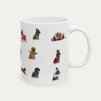 Dachshund SH Black and Tan Christmas Mug