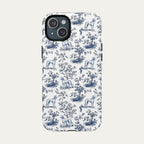 Saluki Blue Toile Phone case