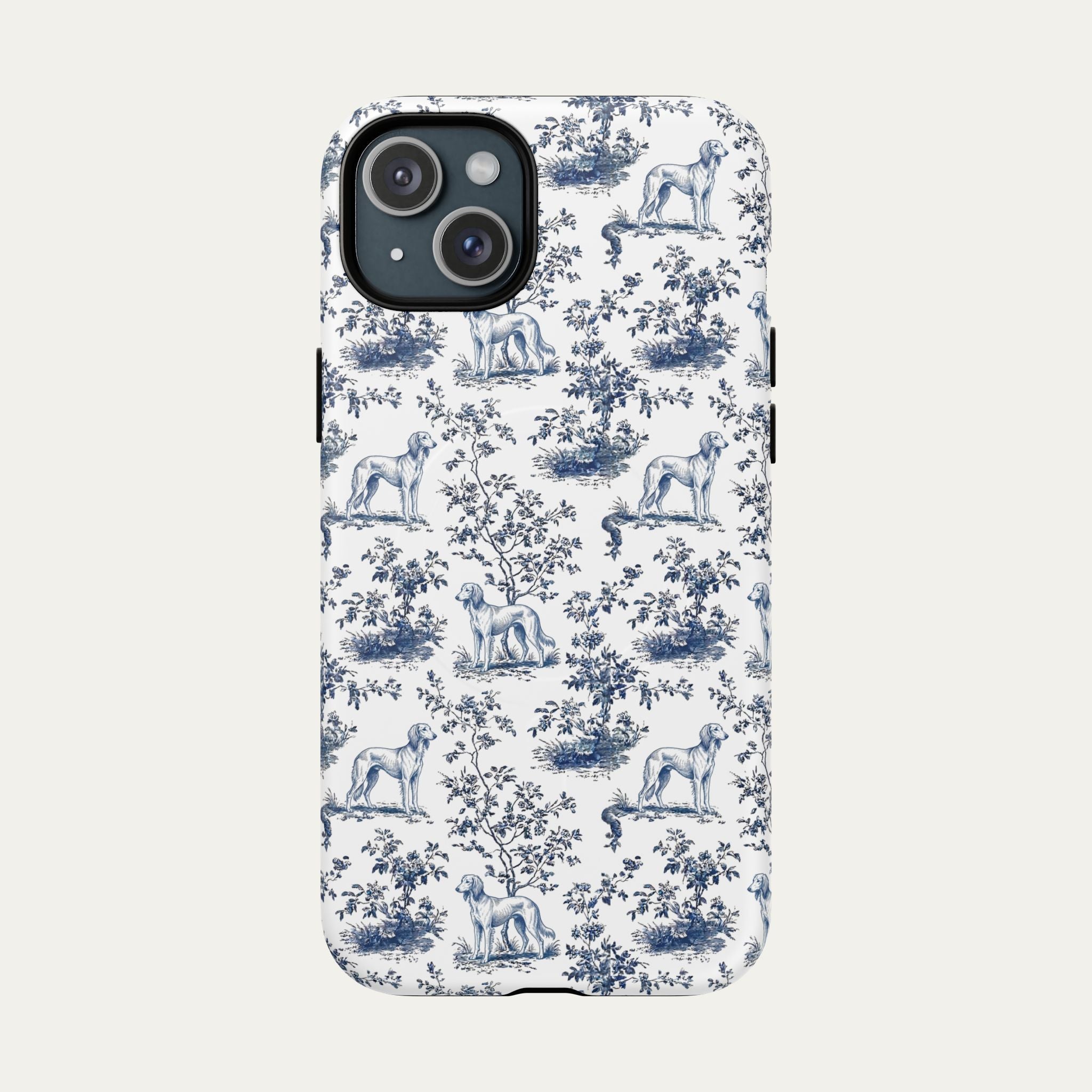 Saluki Blue Toile Phone case