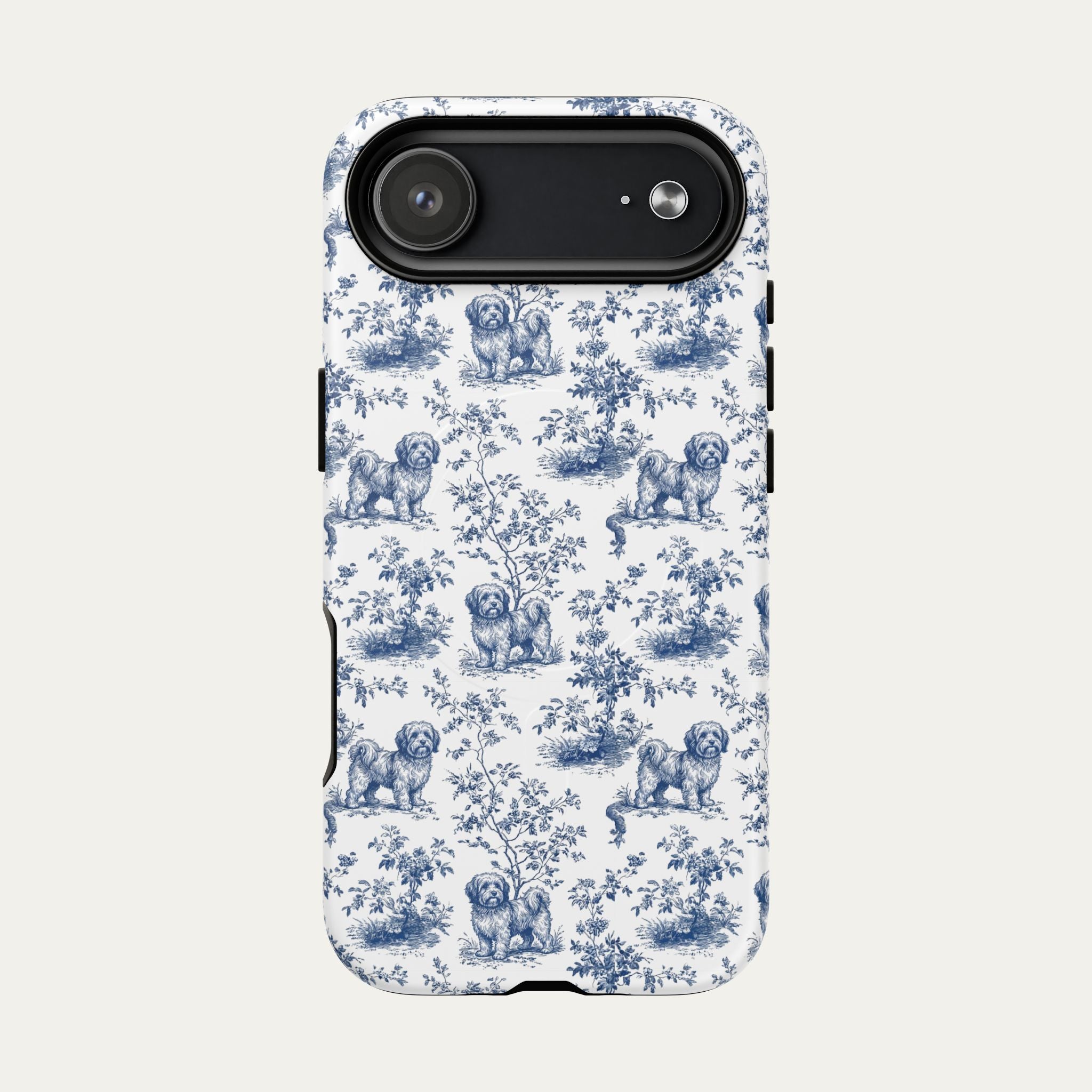 Havanese Blue Toile Phone case