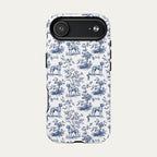 Rhodesian Ridgeback Blue Toile Phone case