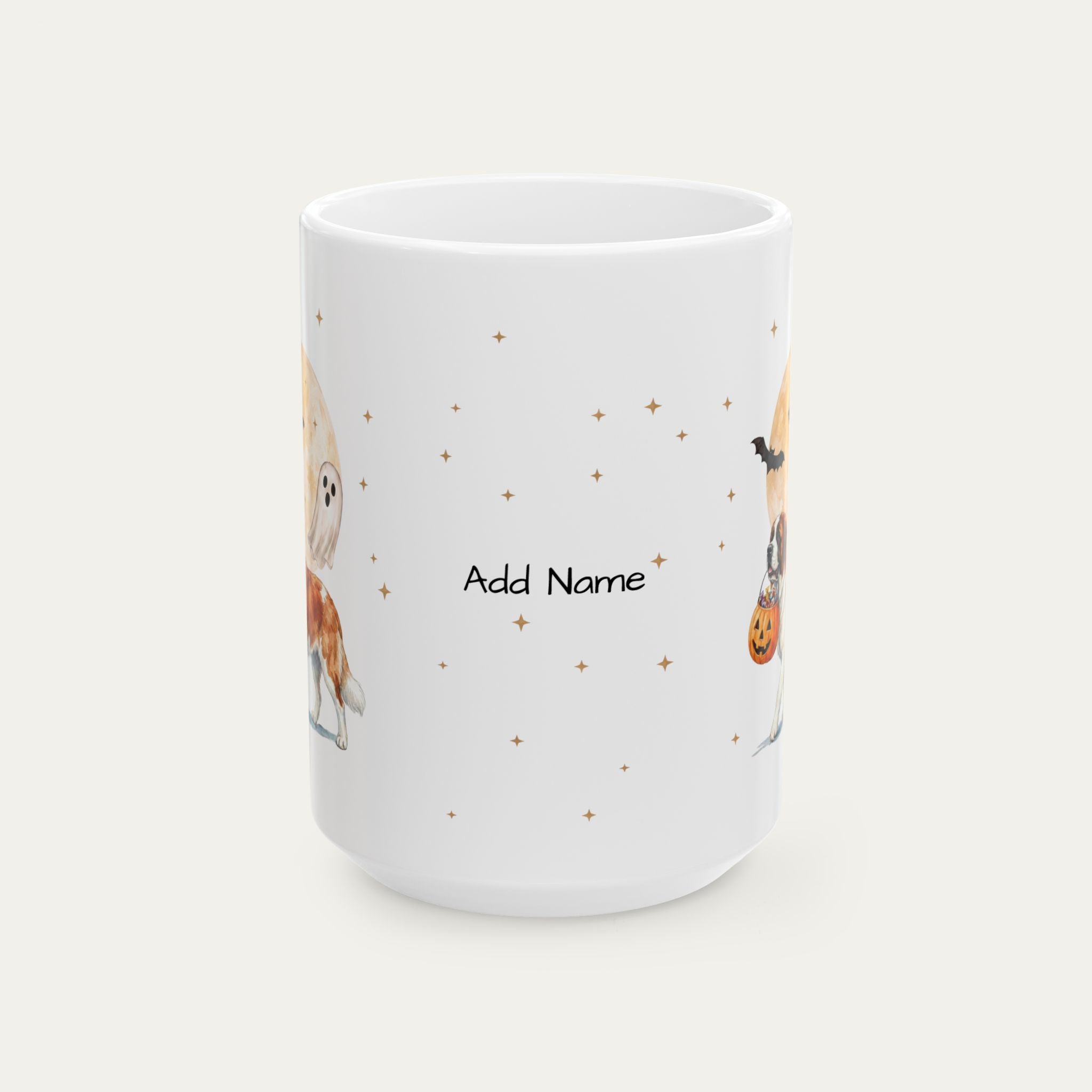 Custom Saint Bernard Halloween mug