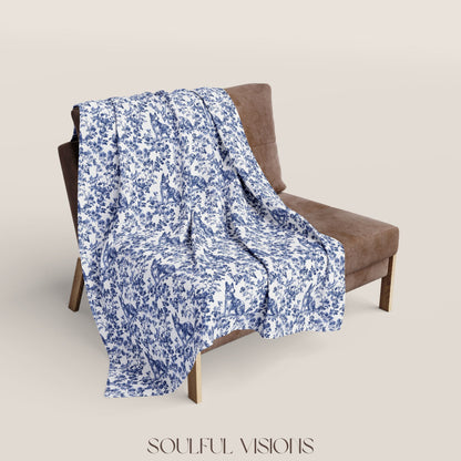 Heeler French Toile De Jouy Blanket