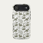 Scottish Terrier Sage Green Toile phone Case