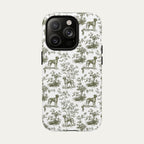 Rhodesian Ridgeback Sage Green Toile phone Case