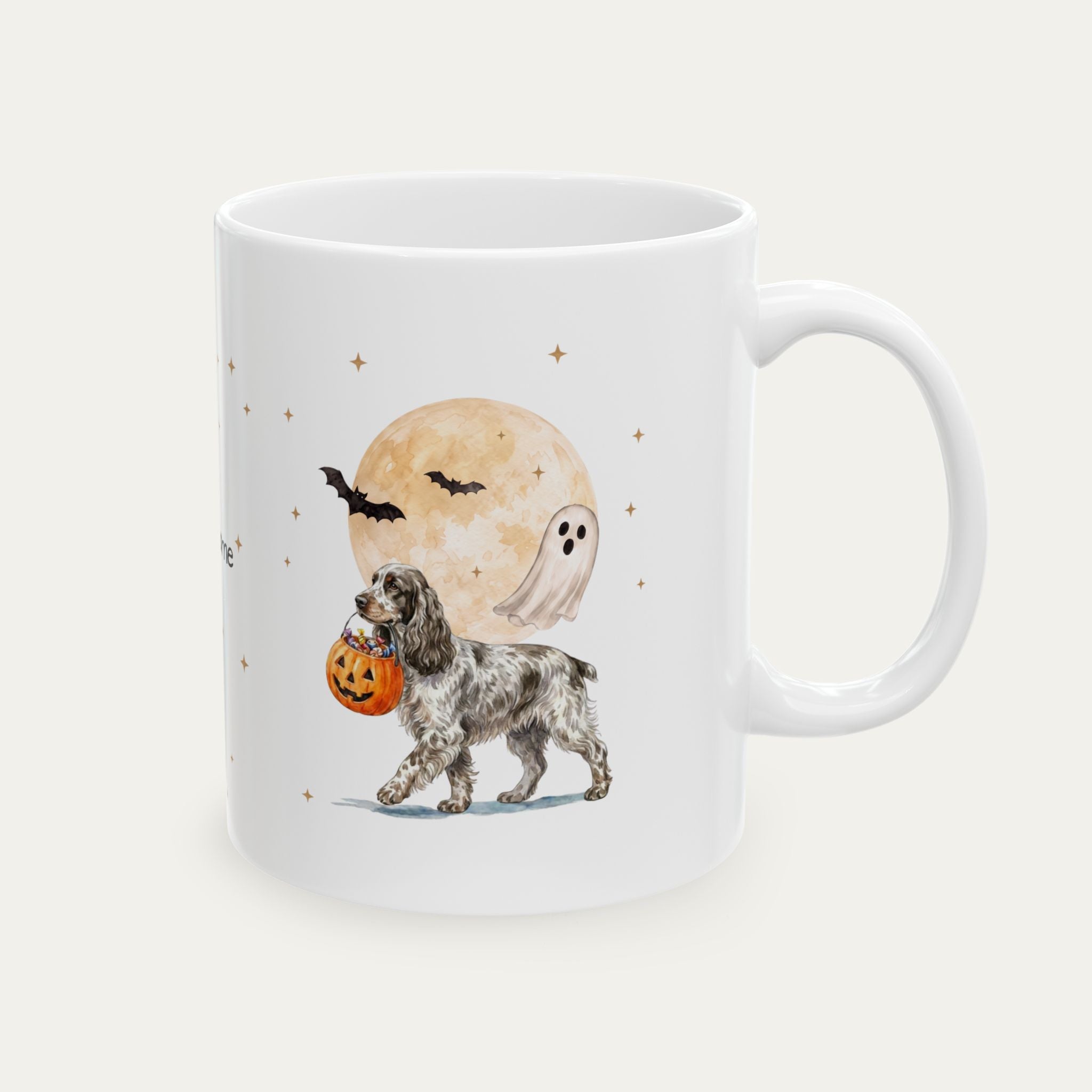Custom English Cocker Spaniel Halloween mug