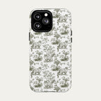 Ragdoll Cat Sage Green Toile phone Case