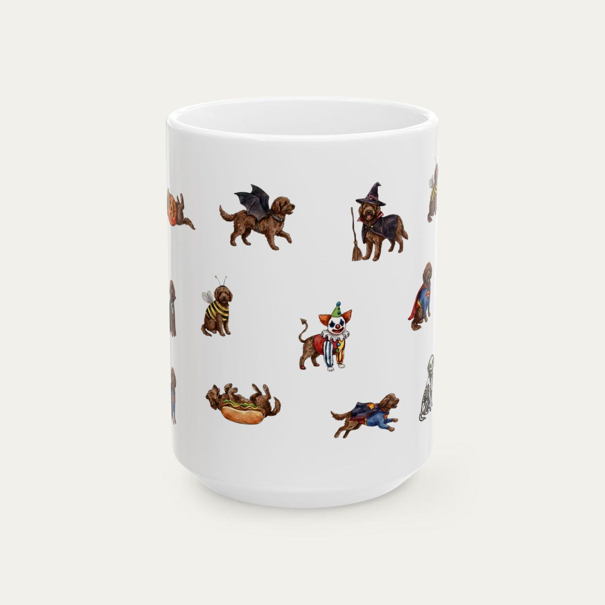 Goldendoodle Chocolate Halloween mug