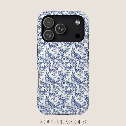 Australian Cattle Toile De Jouy Magnetic Phone Case