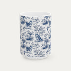 Alaskan Malamute Blue Toile Mug