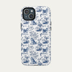 Alaskan Malamute Blue Toile Phone case