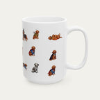 Goldendoodle Red Halloween mug