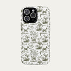Basenji Sage Green Toile phone Case