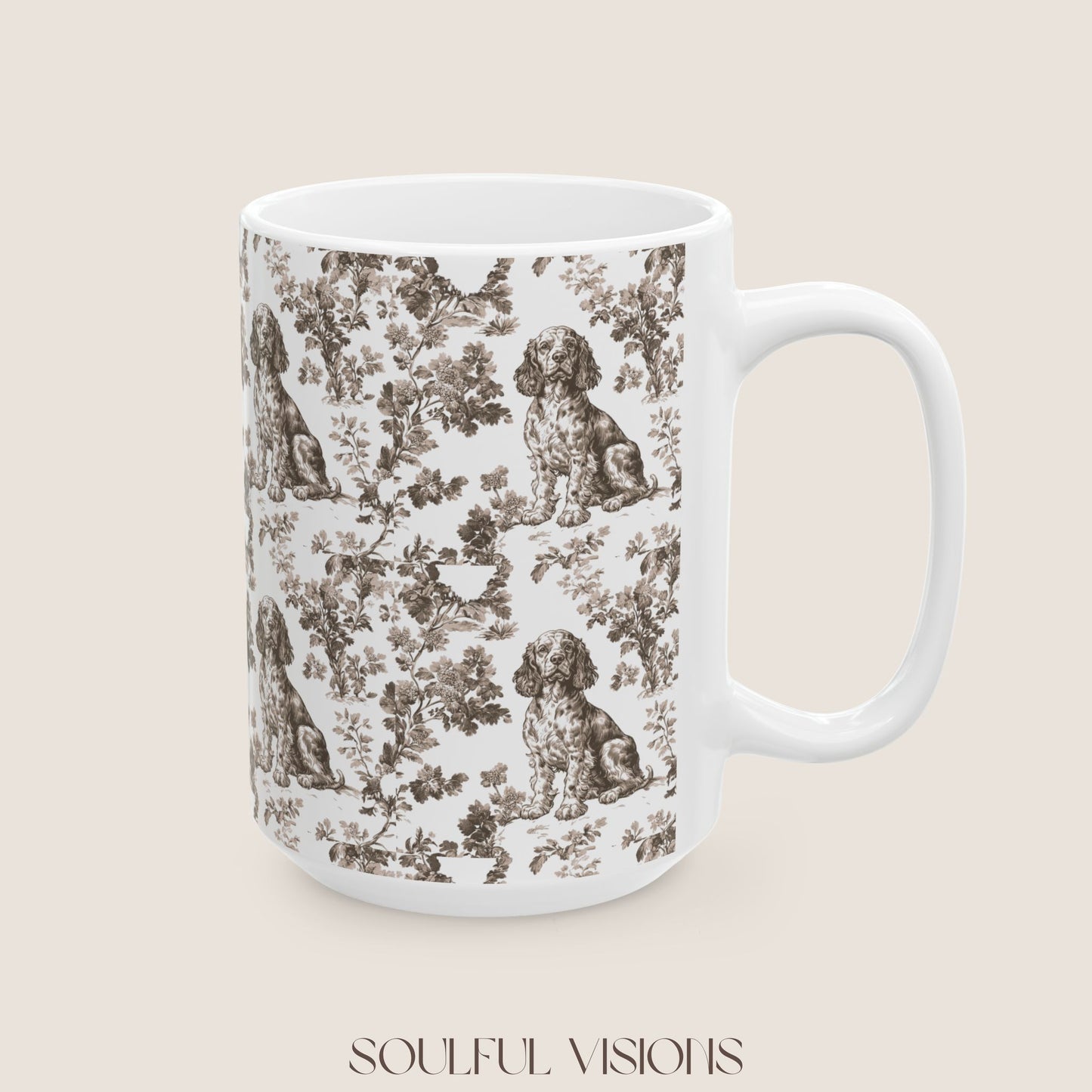 Boykin Spaniel Toile De Jouy Mug