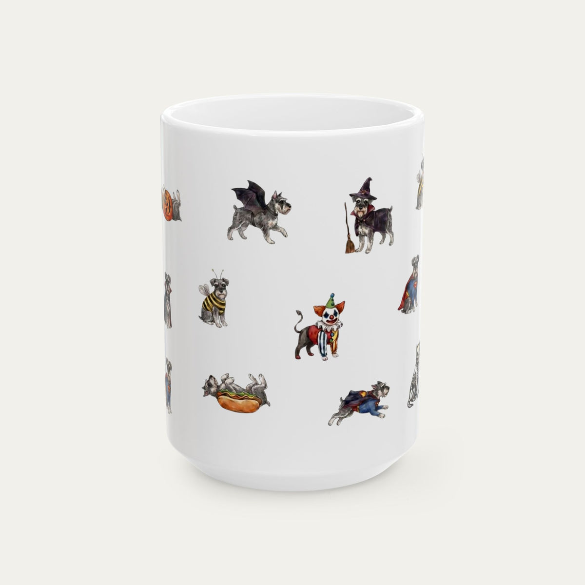 Schnauzer Halloween mug