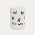 Pomeranian Christmas Mug