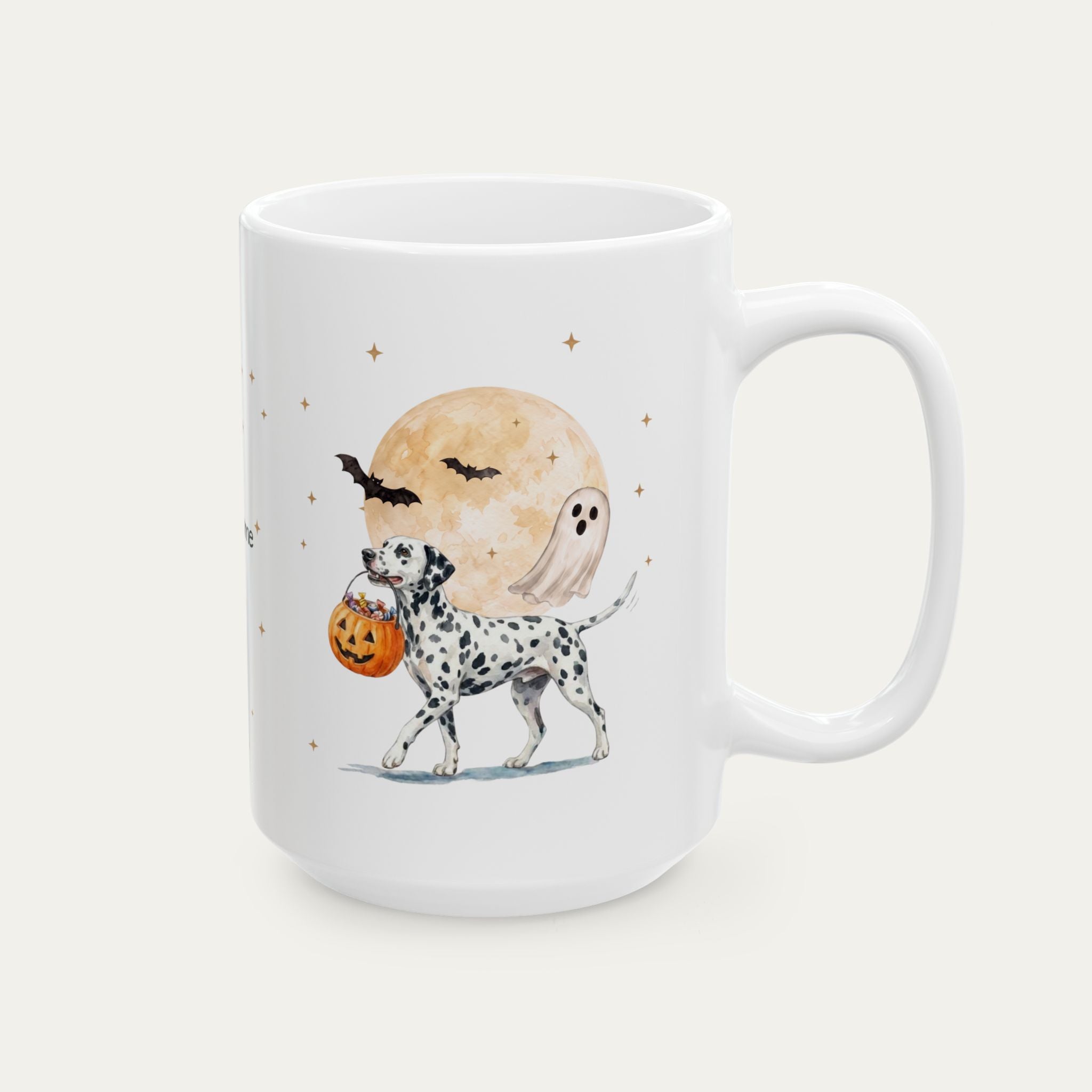 Custom Dalmatian Halloween mug