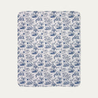 Siamese Cat Toile De Jouy Fleece Blanket
