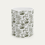 Sloughi Sage Green Toile Mug