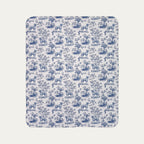 Rhodesian Ridgeback Toile De Jouy Fleece Blanket