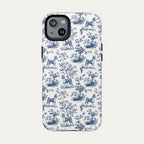 Basenji Blue Toile Phone case