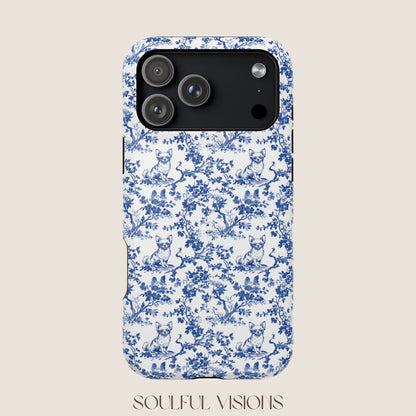 Chihuahua Toile De Jouy Magnetic Phone Case
