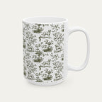 Labrador Retriever Sage Green Toile Mug