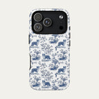 Border Collie Blue Toile Phone case