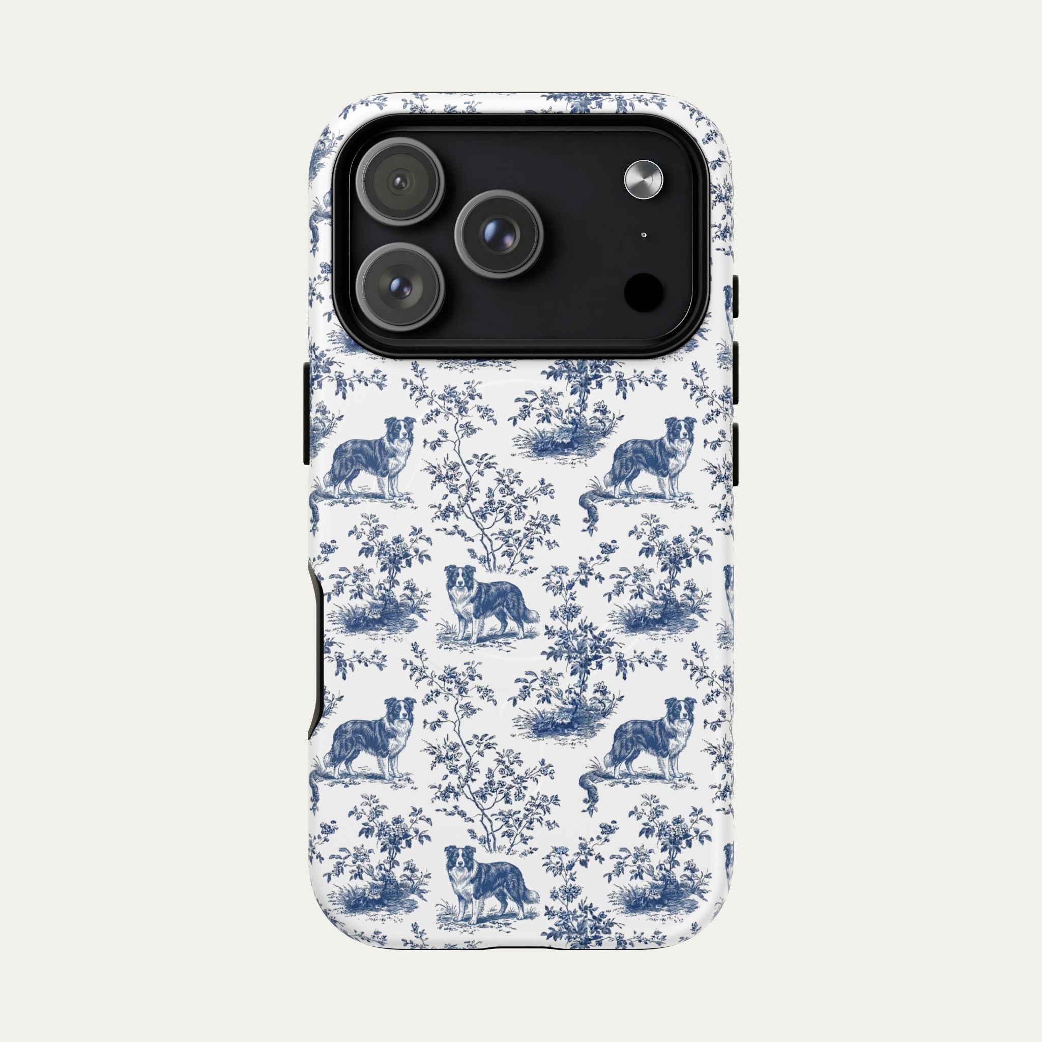 Border Collie Blue Toile Phone case