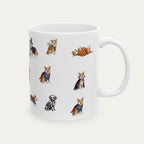 Corgi Halloween mug