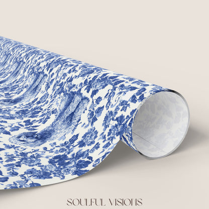 Labradoodle French Toile De Jouy Wrapping Paper