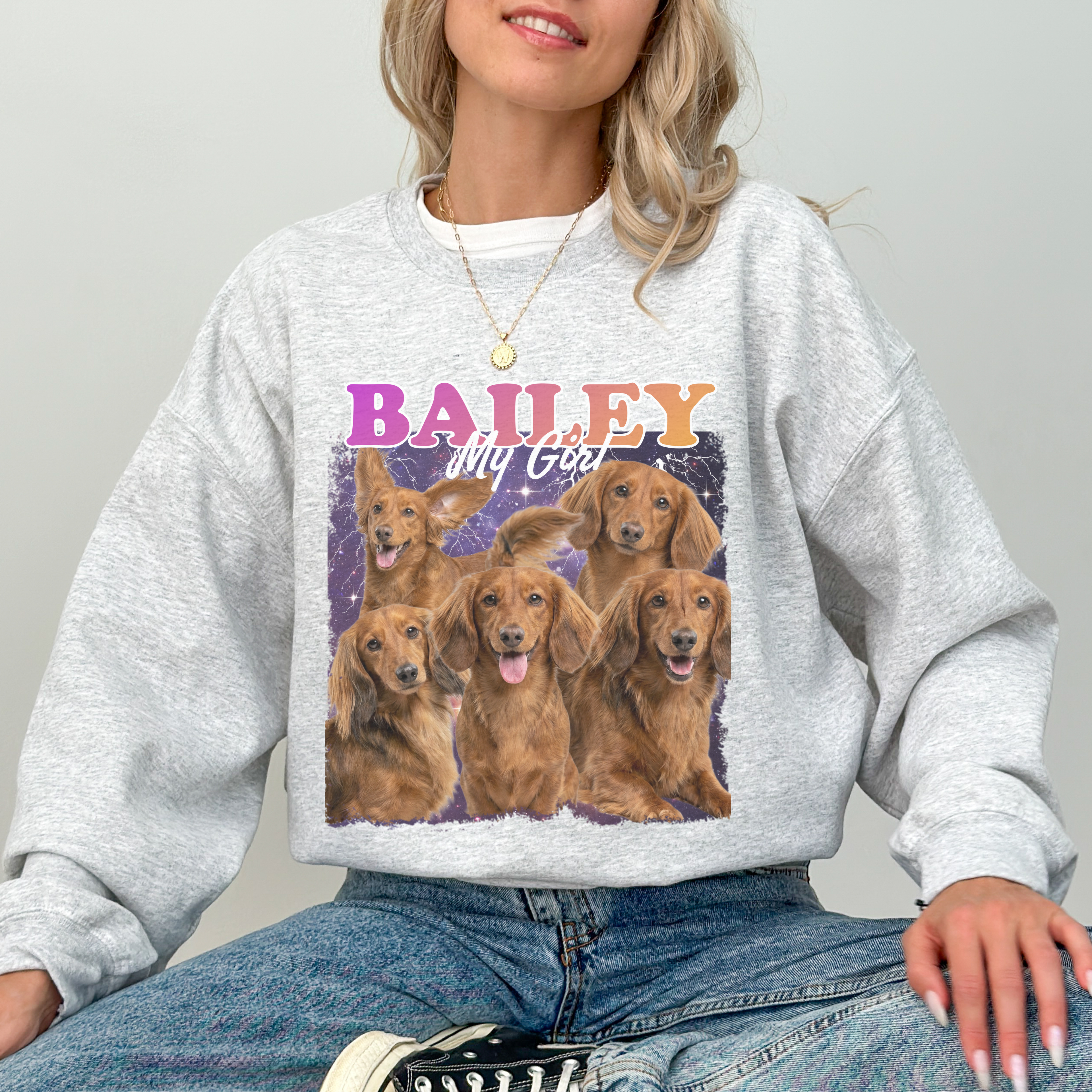 Custom Pet Bootleg Sweatshirt