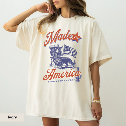 Dachshund Long Haired Made In America Shirt