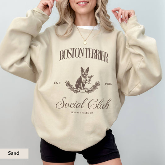 Boston Terrier Social Club Sweatshirt