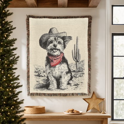 Yorkshire Terrier Woven Blanket