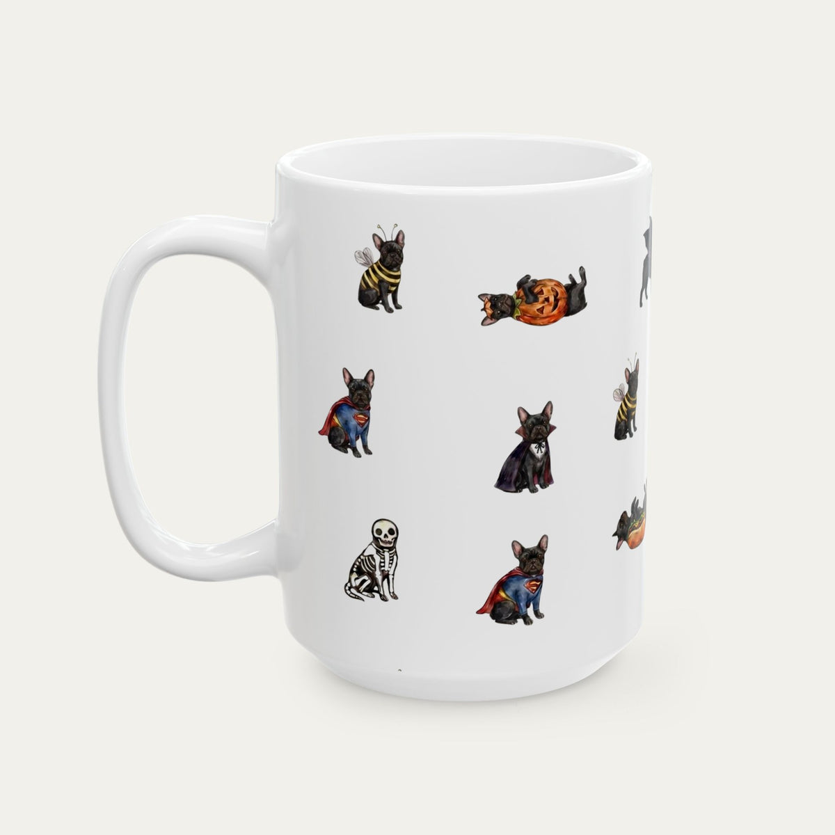 French bulldog Black Halloween mug