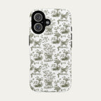 Akita Sage Green Toile phone Case