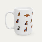 Labradoodle Red Halloween mug