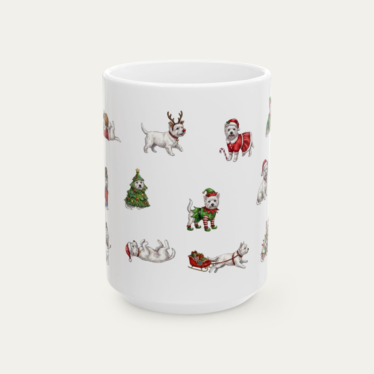 Westie Christmas Mug