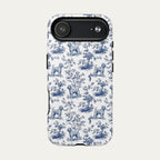 Wheaten Terrier Blue Toile Phone case