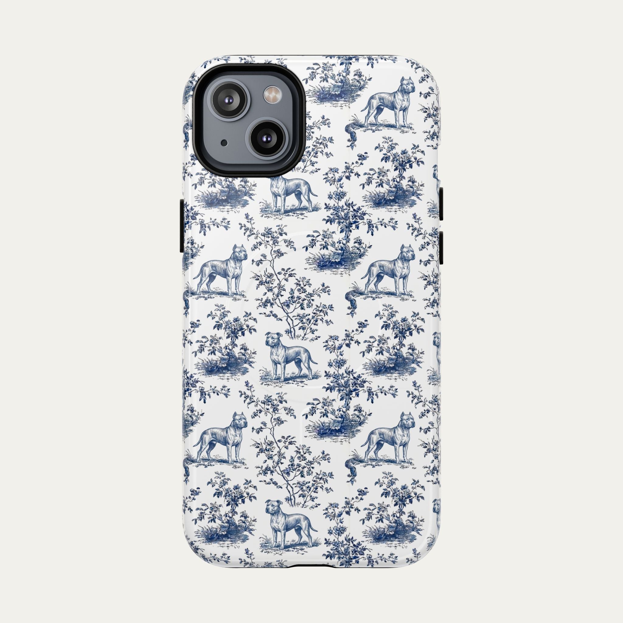 Pitbull Blue Toile Phone case