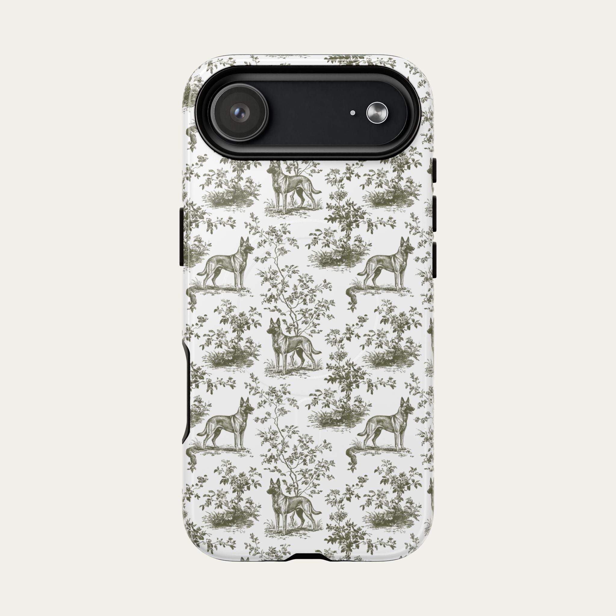 Belgian Malinois Sage Green Toile phone Case