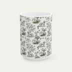 Goldendoodle Sage Green Toile Mug