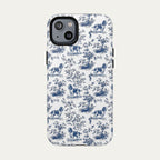 English Springer Spaniel Blue Toile Phone case